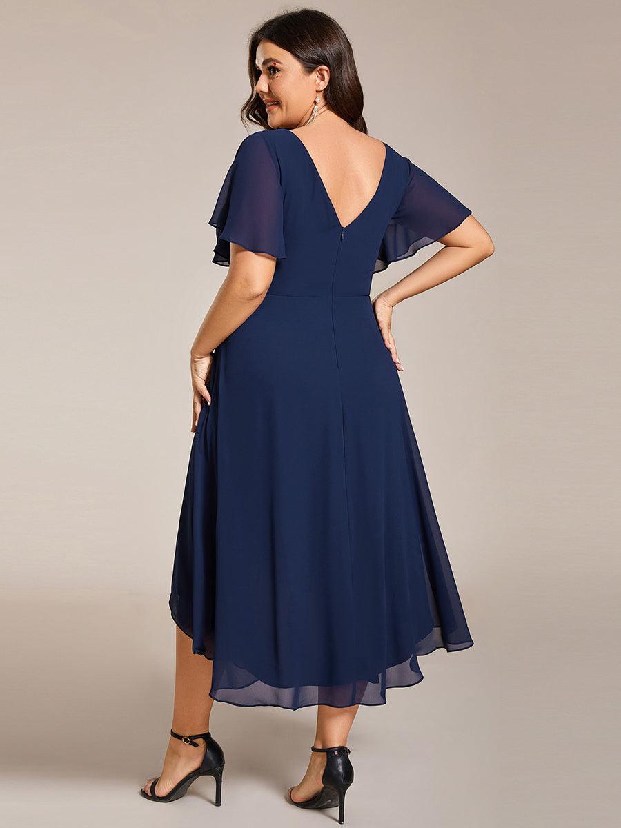 De Paris™  | Robe d'invité de mariage chic à col en V