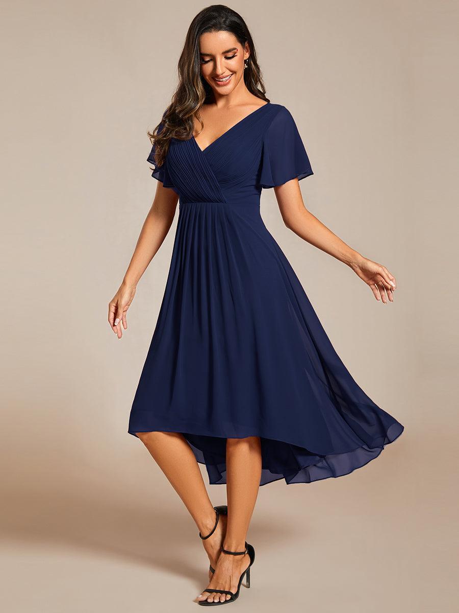 De Paris™  | Robe d'invité de mariage chic à col en V