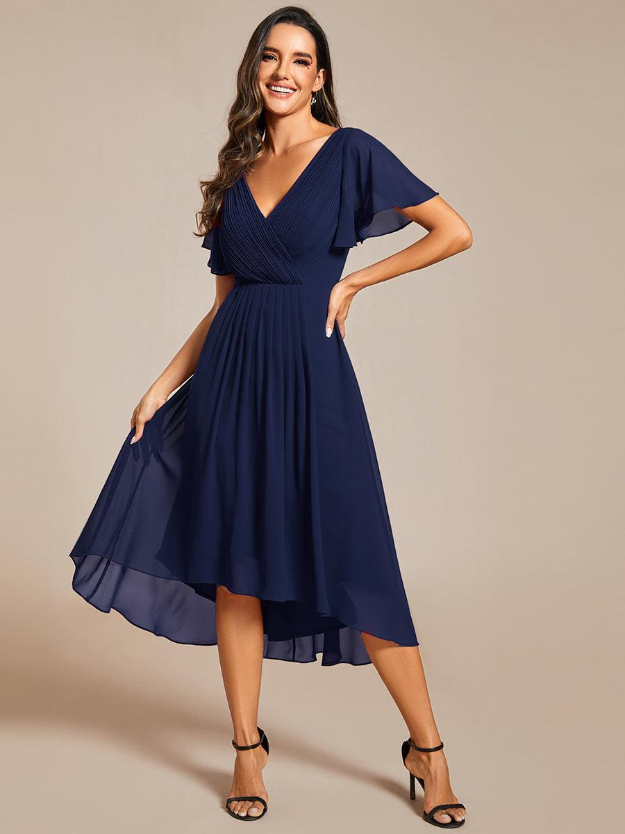 De Paris™  | Robe d'invité de mariage chic à col en V