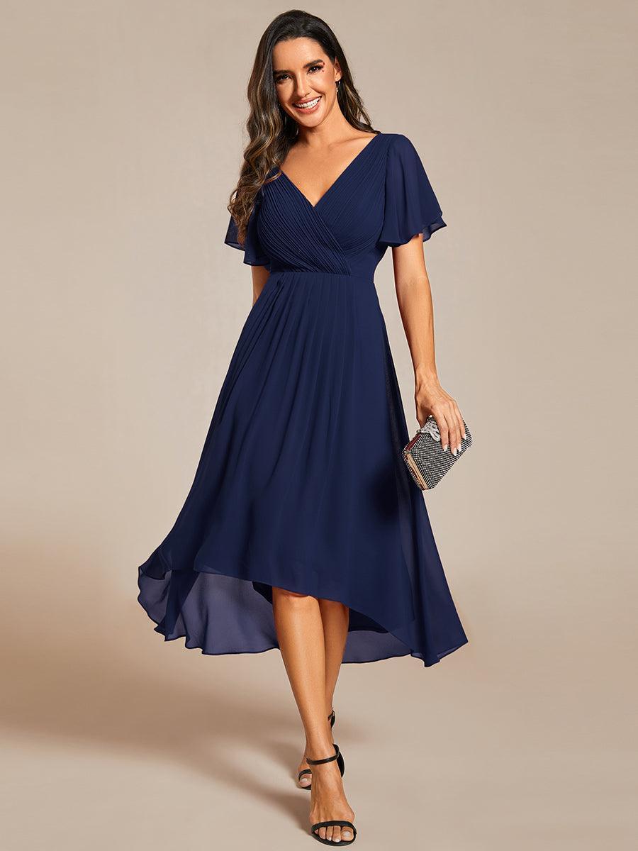 De Paris™  | Robe d'invité de mariage chic à col en V