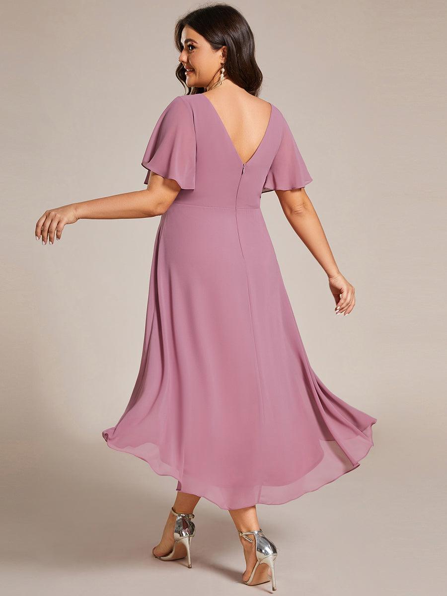 De Paris™  | Robe d'invité de mariage chic à col en V