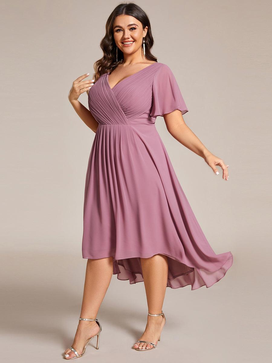 De Paris™  | Robe d'invité de mariage chic à col en V