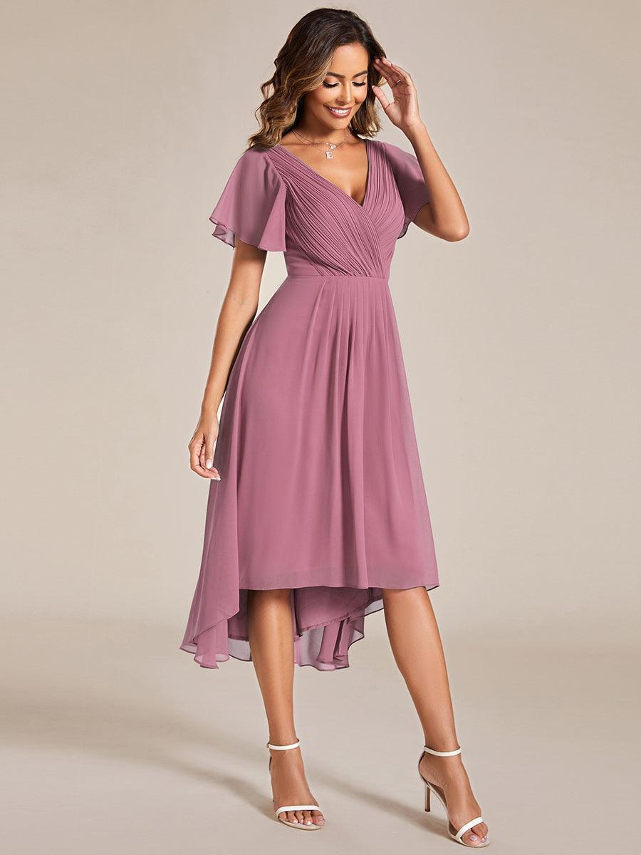 De Paris™  | Robe d'invité de mariage chic à col en V