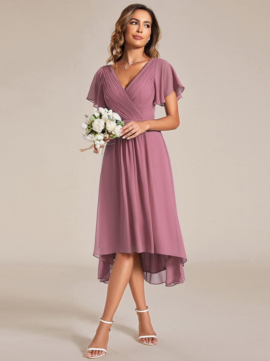 De Paris™  | Robe d'invité de mariage chic à col en V