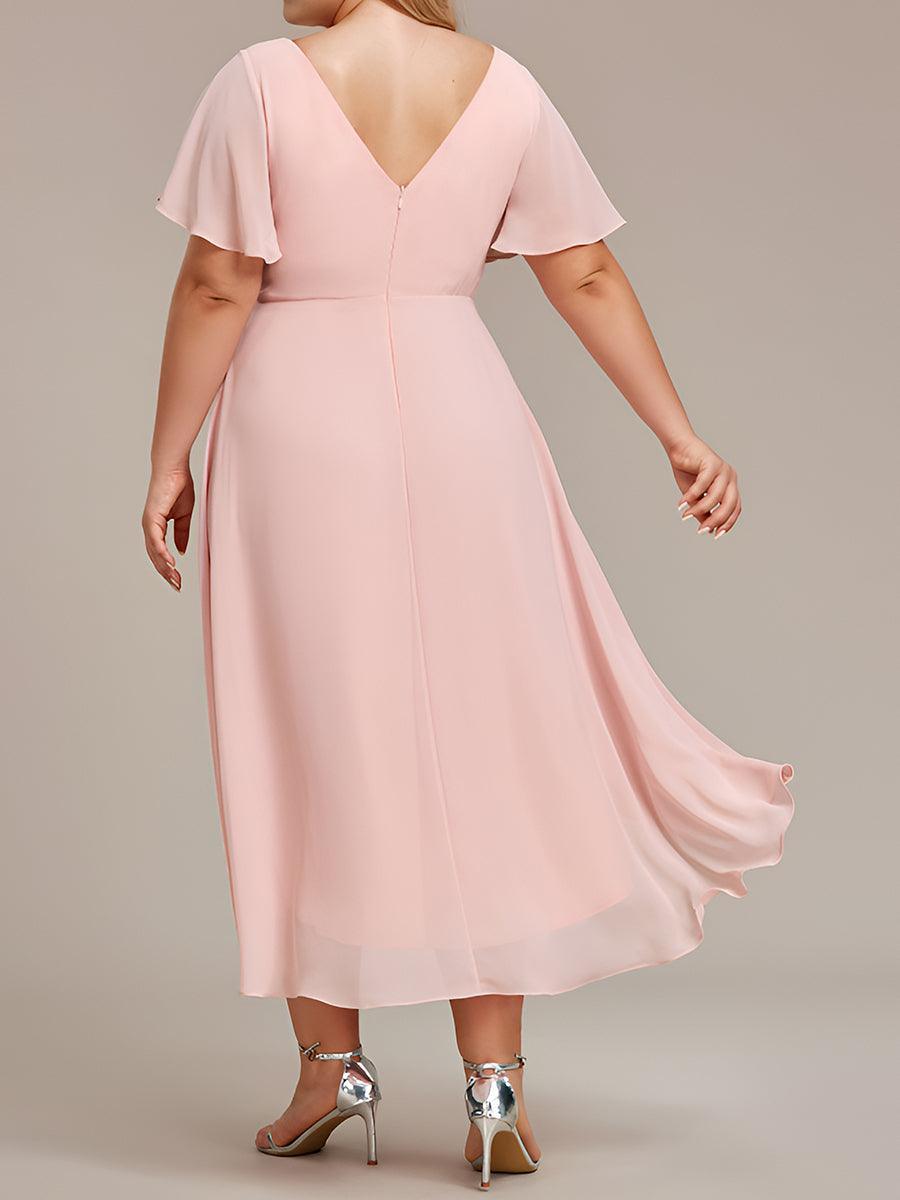 De Paris™  | Robe d'invité de mariage chic à col en V