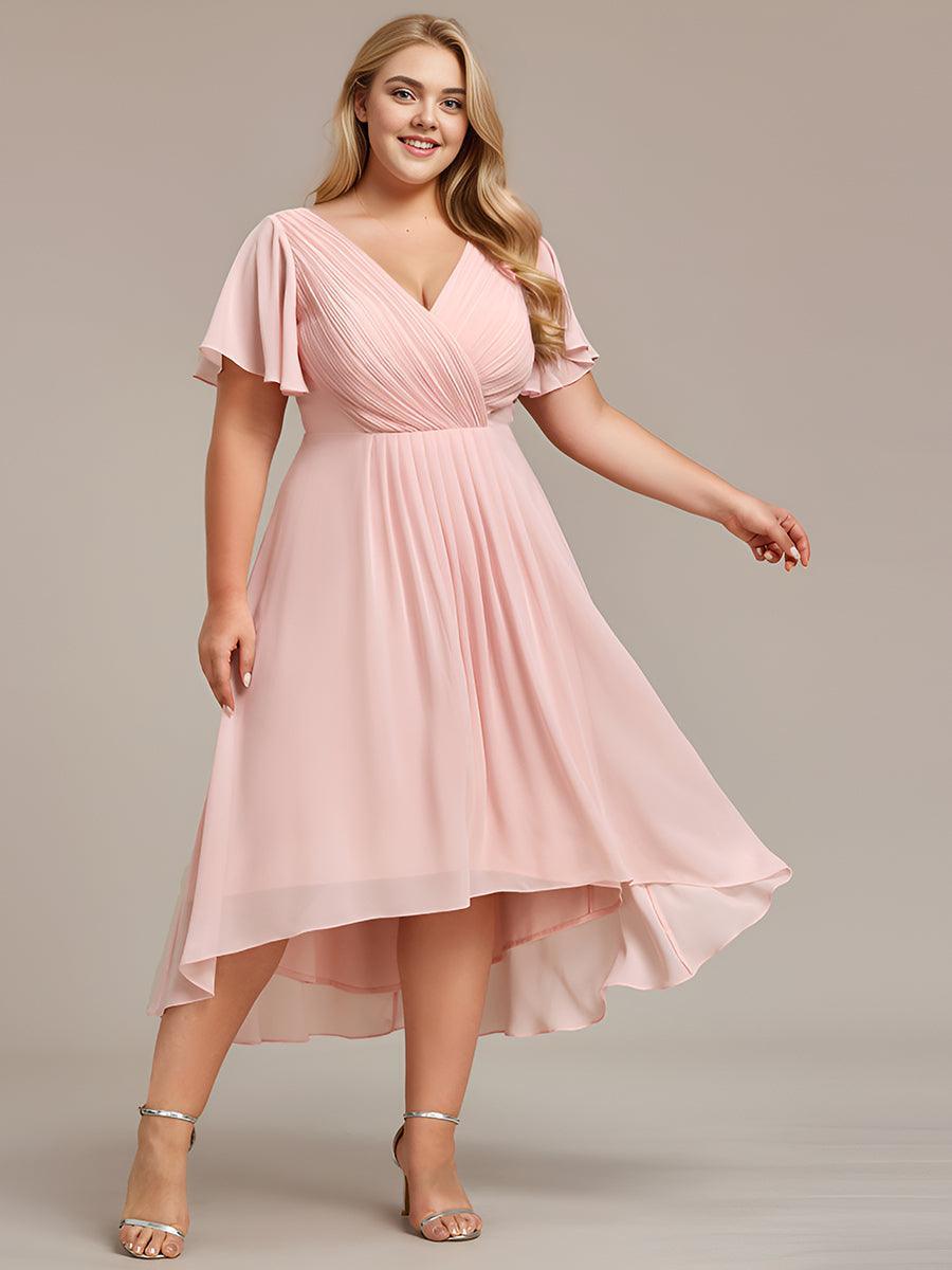 De Paris™  | Robe d'invité de mariage chic à col en V