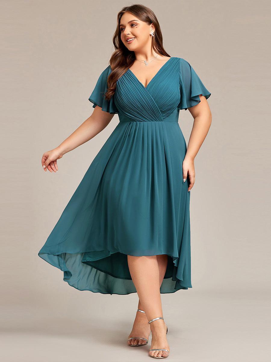 De Paris™  | Robe d'invité de mariage chic à col en V