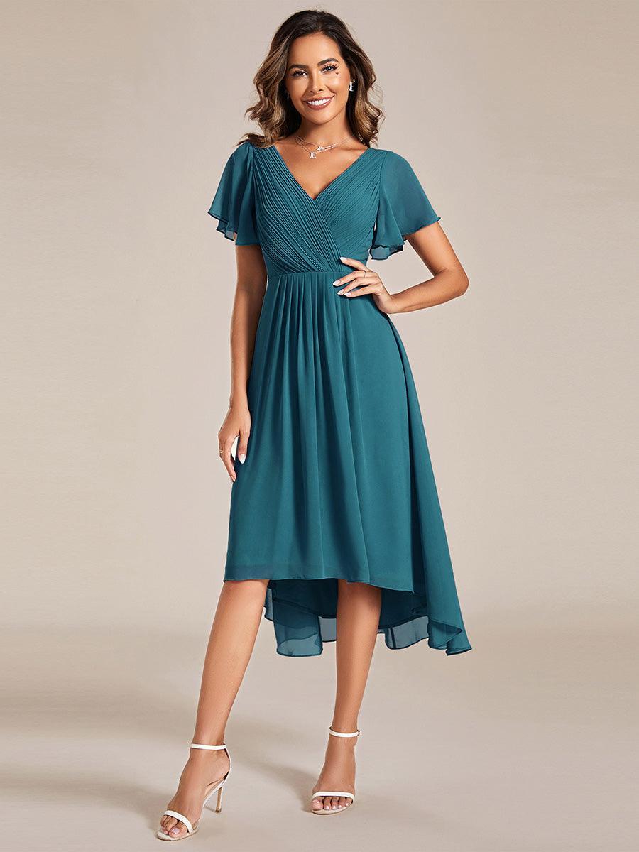 De Paris™  | Robe d'invité de mariage chic à col en V