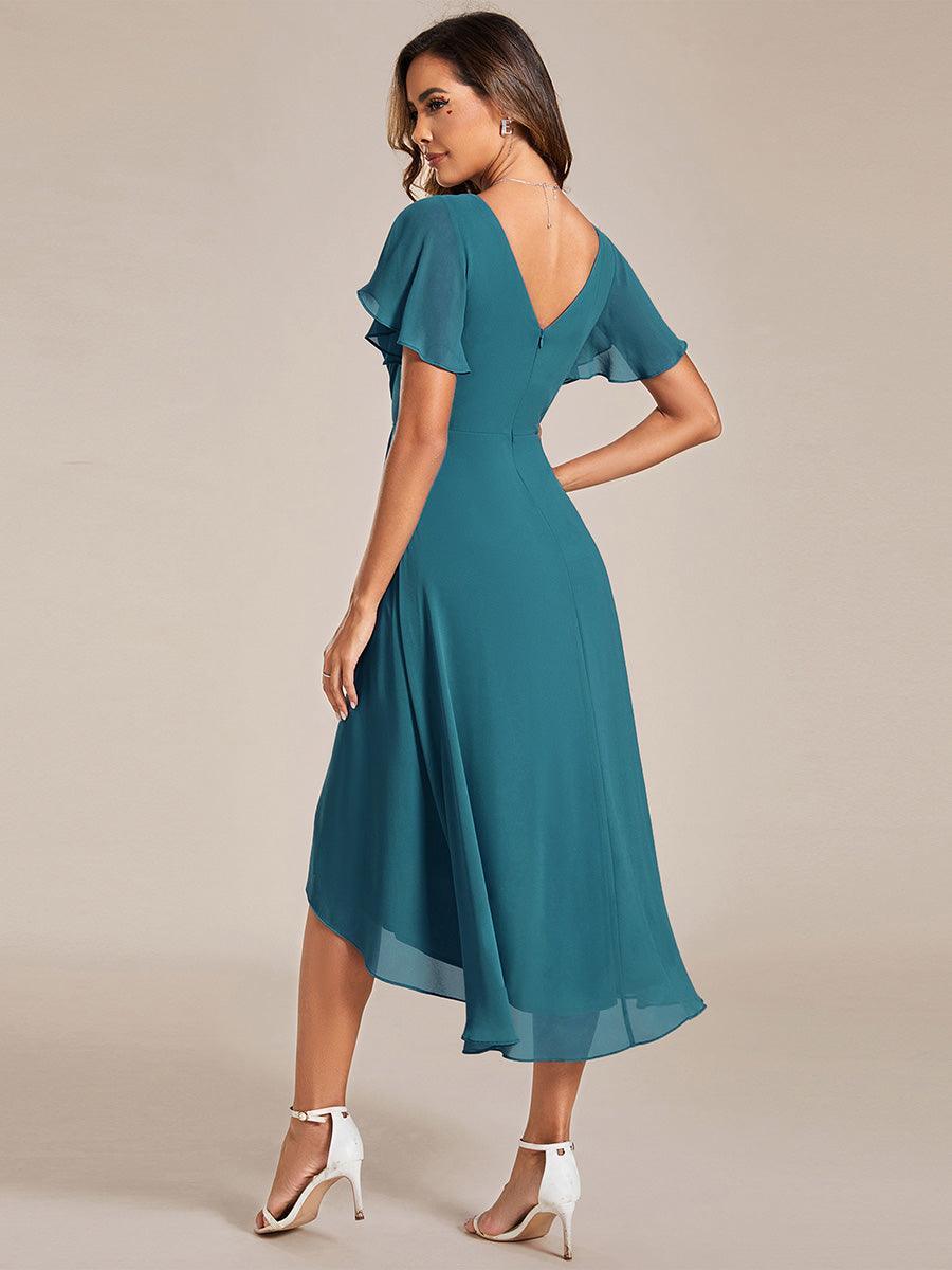 De Paris™  | Robe d'invité de mariage chic à col en V