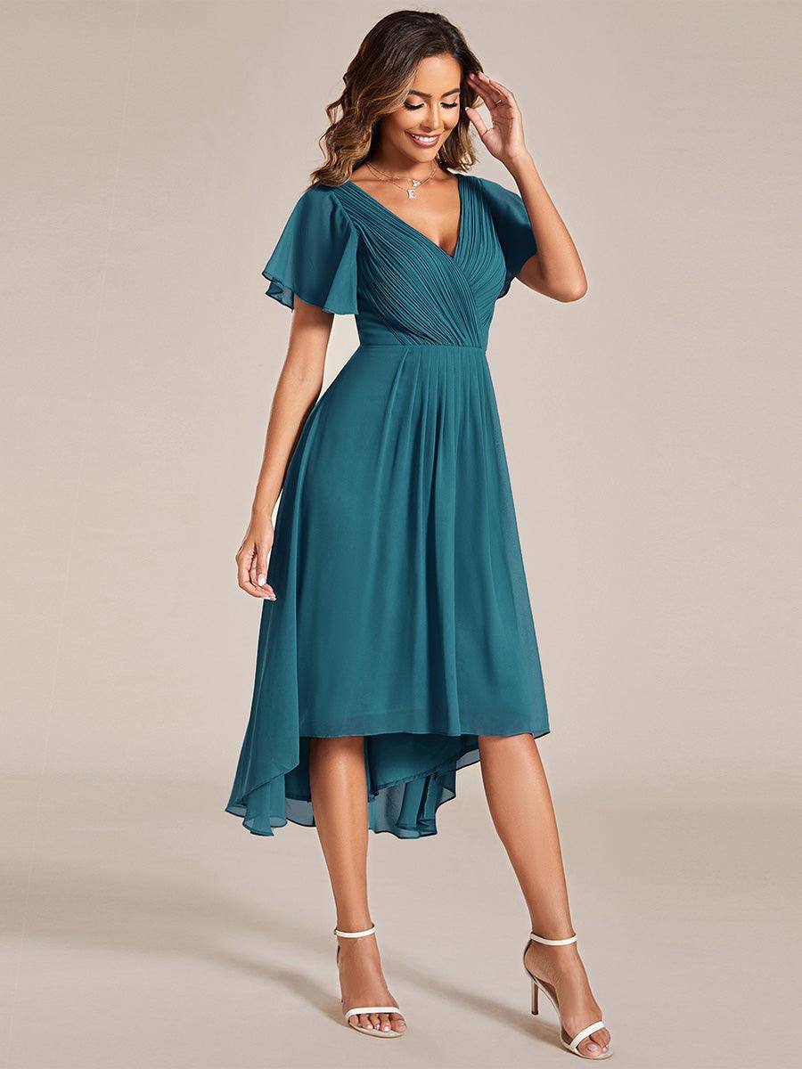 De Paris™  | Robe d'invité de mariage chic à col en V