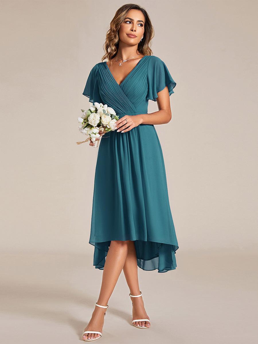 De Paris™  | Robe d'invité de mariage chic à col en V