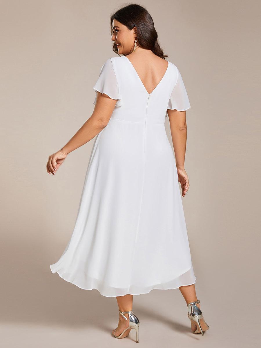 De Paris™  | Robe d'invité de mariage chic à col en V