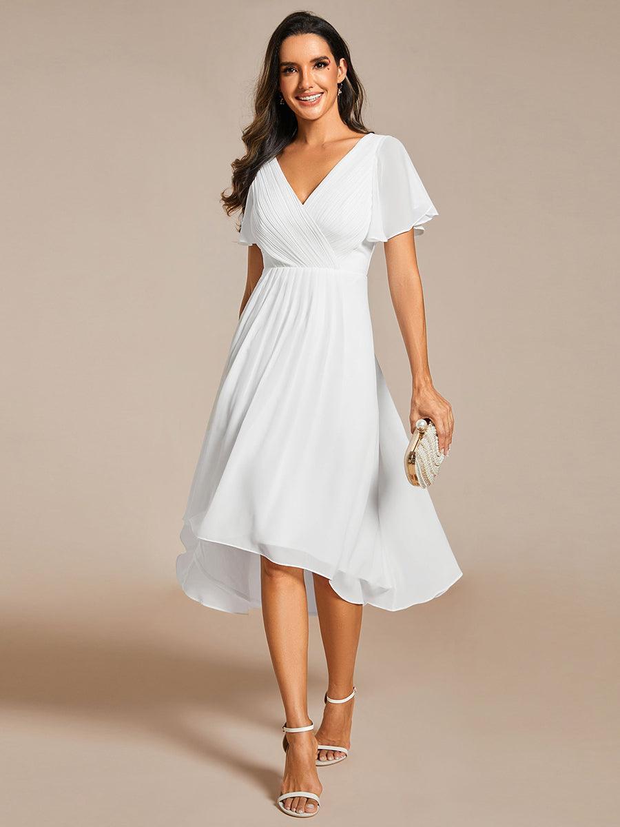 De Paris™  | Robe d'invité de mariage chic à col en V