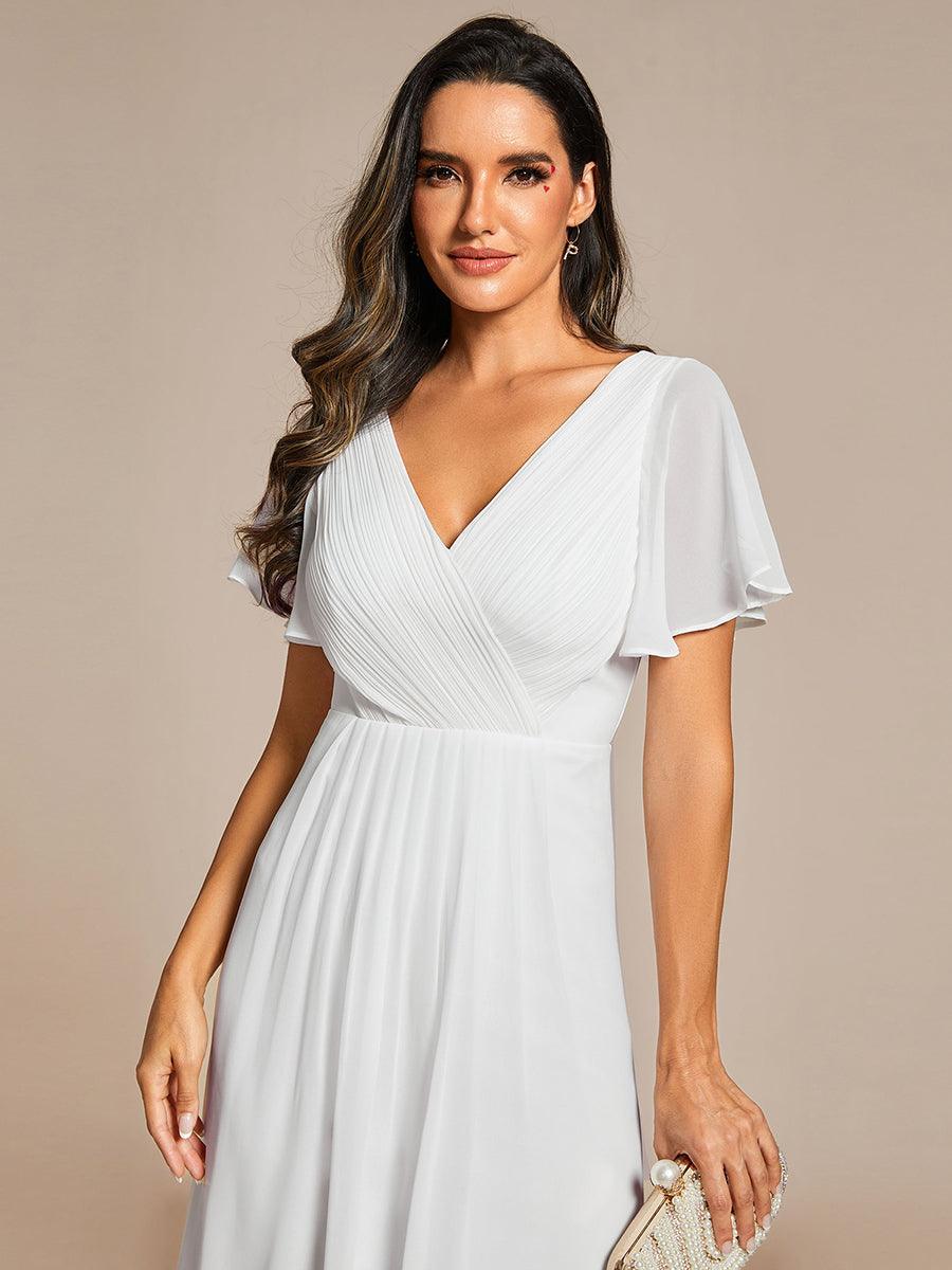 De Paris™  | Robe d'invité de mariage chic à col en V