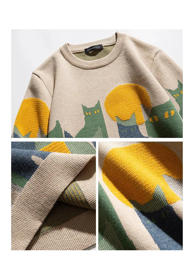 De Paris™ | Chat au clair de lune Pull