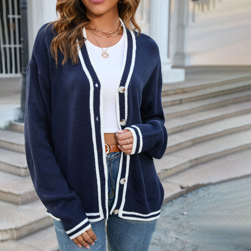 De Paris™ | Cardigan Tricoté Décontracté