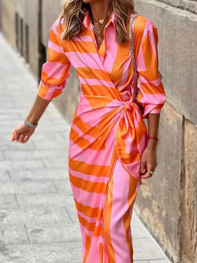 De Paris™ | Robe portefeuille imprimée