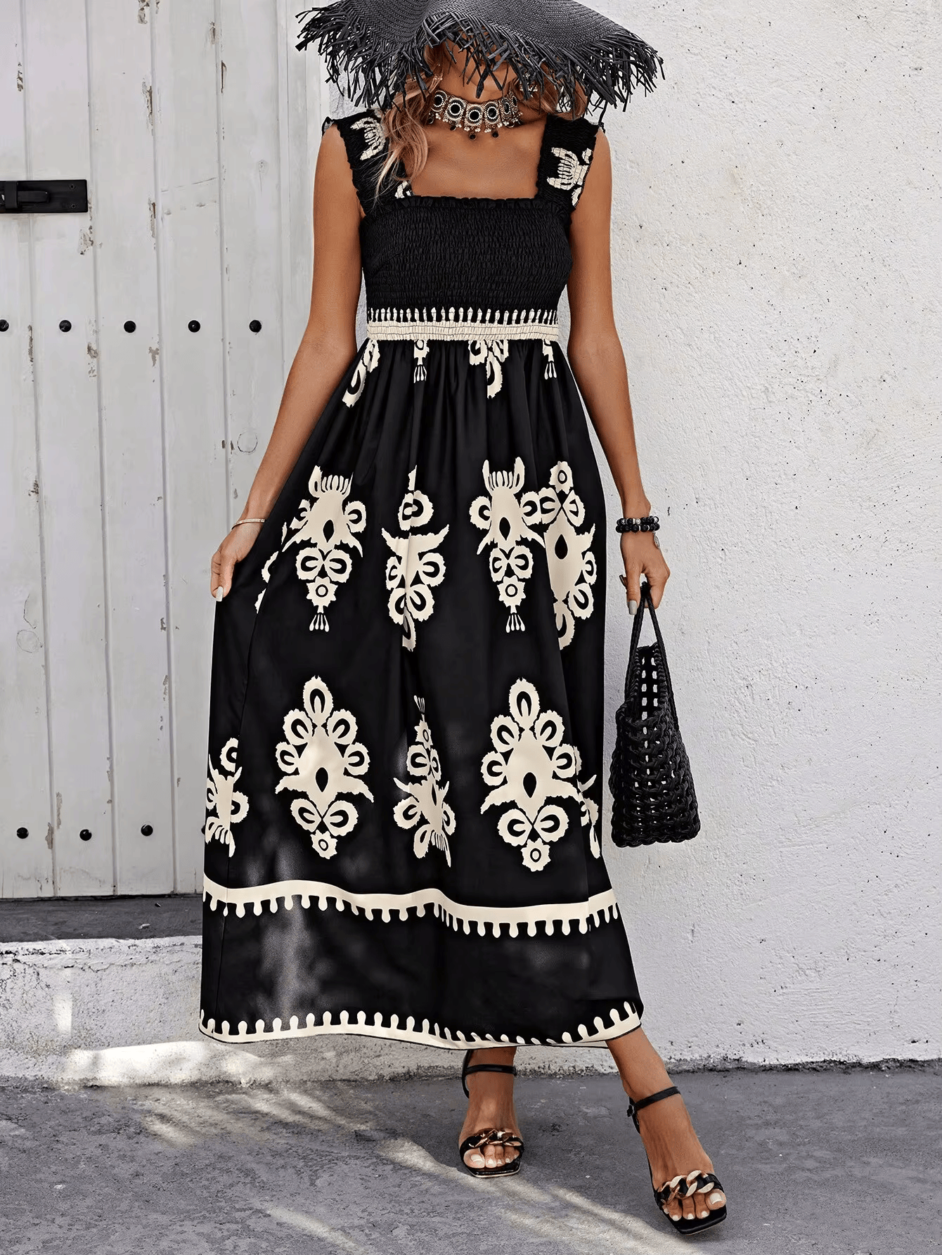 De Paris™ |  Robe élégante printemps/été à dos ouvert