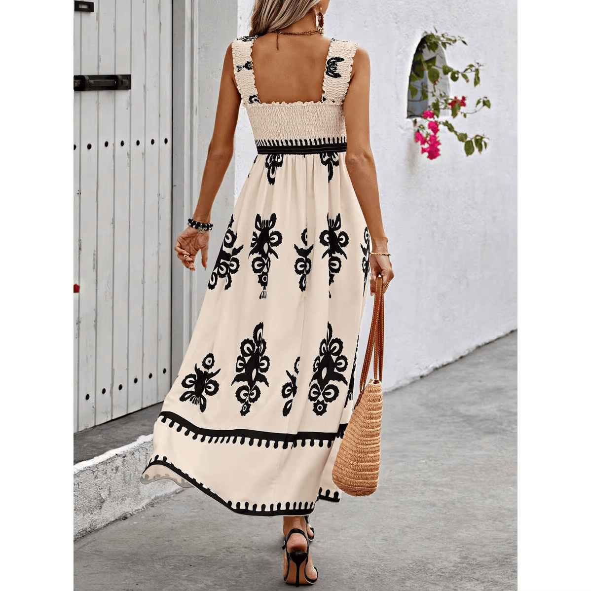 De Paris™ |  Robe élégante printemps/été à dos ouvert