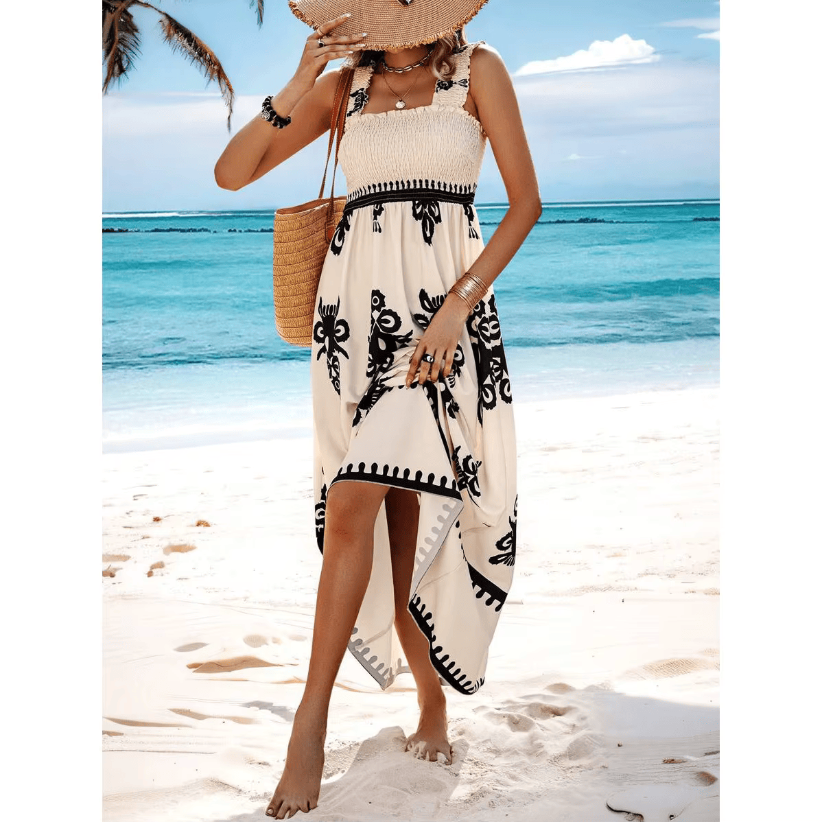 De Paris™ |  Robe élégante printemps/été à dos ouvert