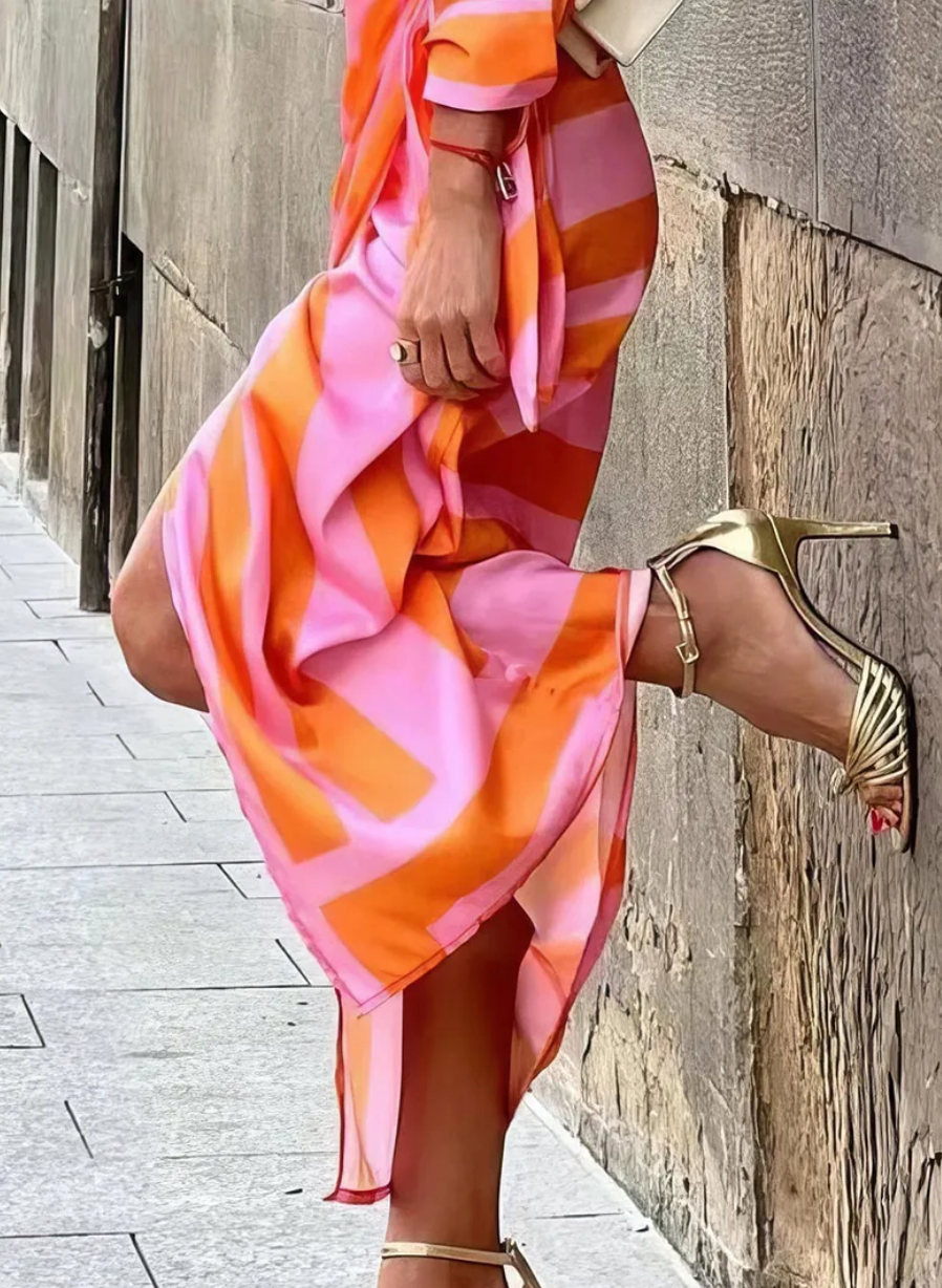 De Paris™ | Robe portefeuille imprimée