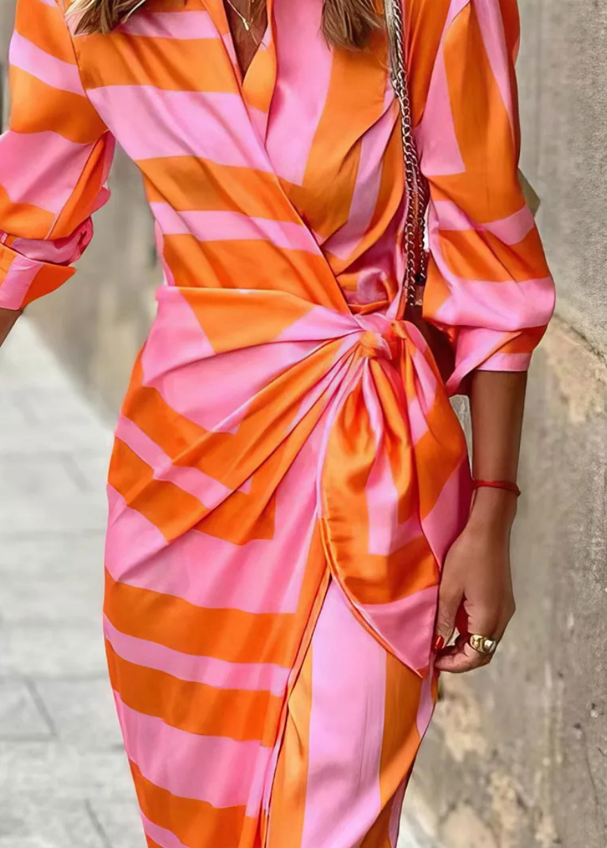 De Paris™ | Robe portefeuille imprimée