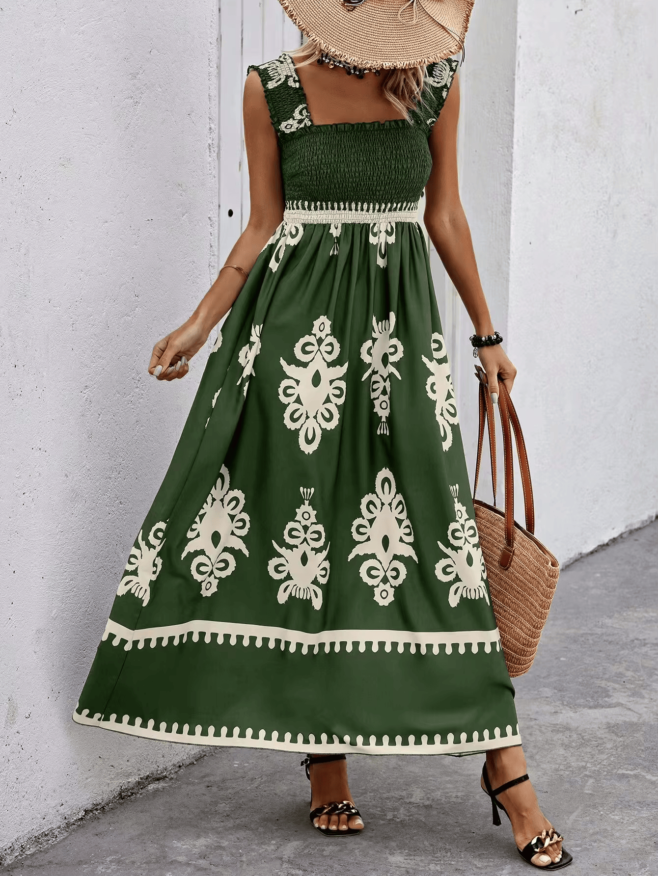 De Paris™ |  Robe élégante printemps/été à dos ouvert