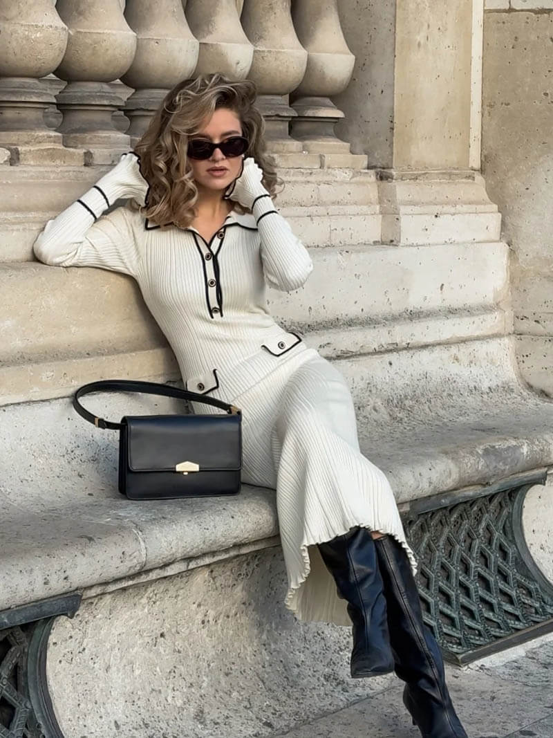 De Paris™ | Robe midi Léonor