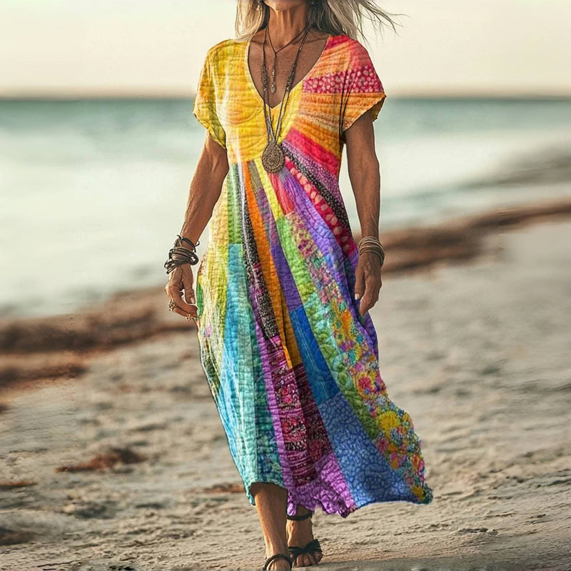 Robe Décontractée Colorée