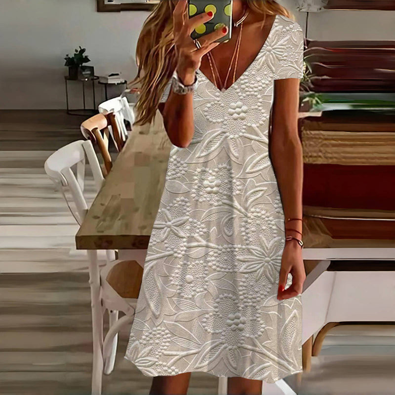 Robe Vintage À Imprimé Floral