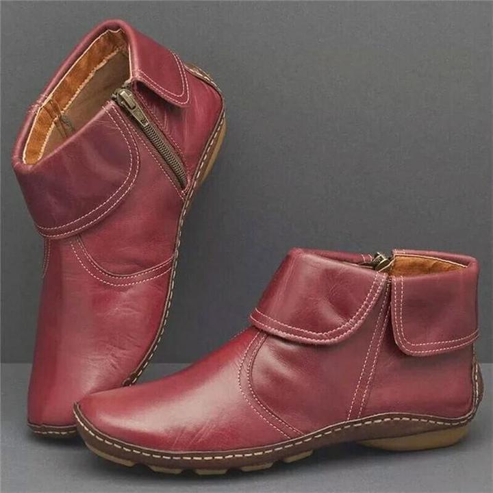 Bottine Soft Lane en Cuir Imperméables avec doublure (Nouvelle Collection)