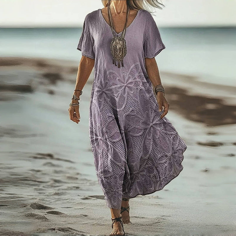Robe Vintage À Imprimé Floral