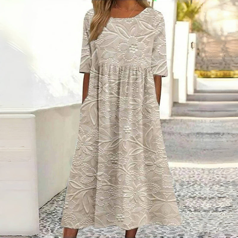 Robe Vintage À Imprimé Floral