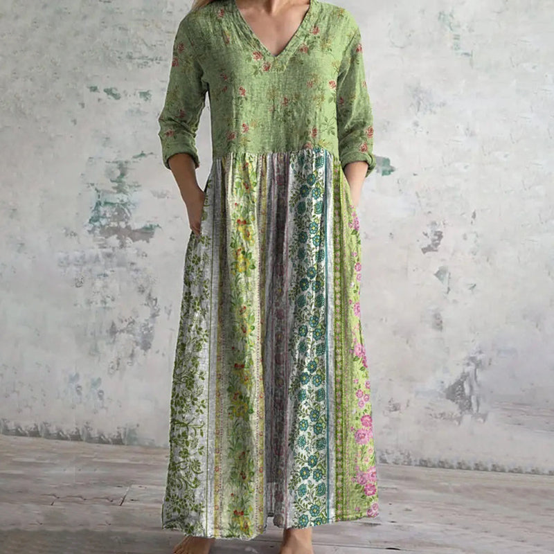 Robe Vintage À Imprimé Floral