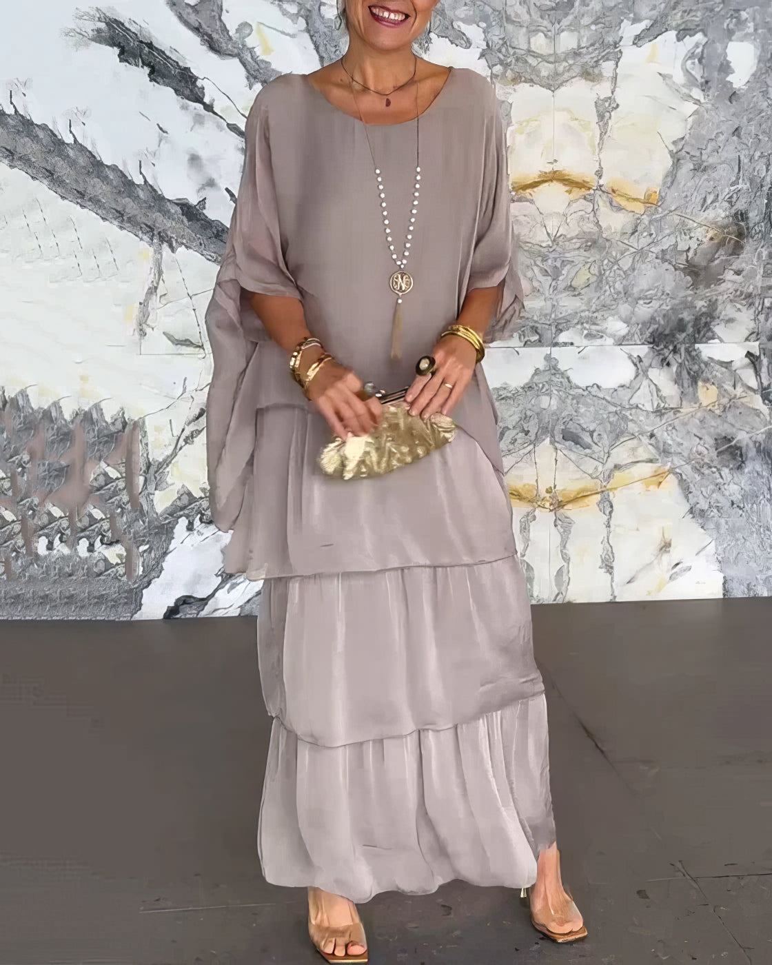 De Paris™ | Élégance Chloé – Robe artistique à coupe ample