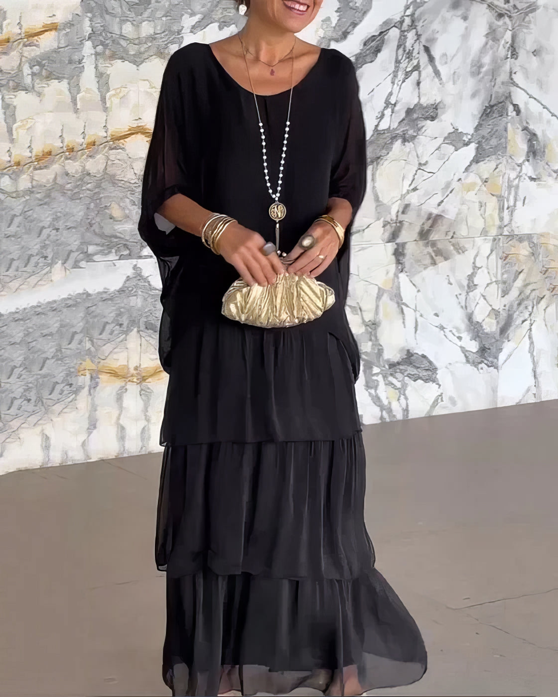De Paris™ | Élégance Chloé – Robe artistique à coupe ample