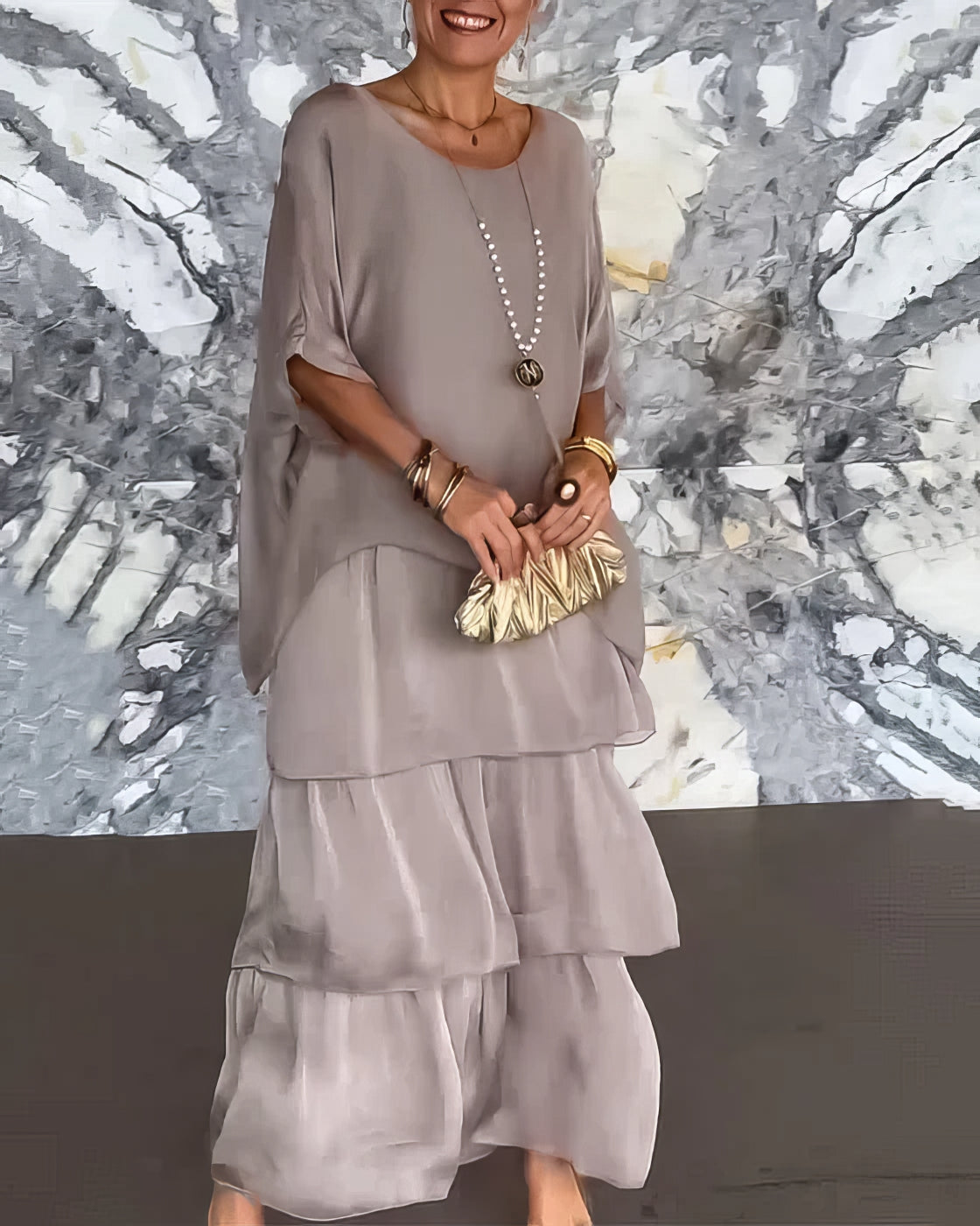 De Paris™ | Élégance Chloé – Robe artistique à coupe ample
