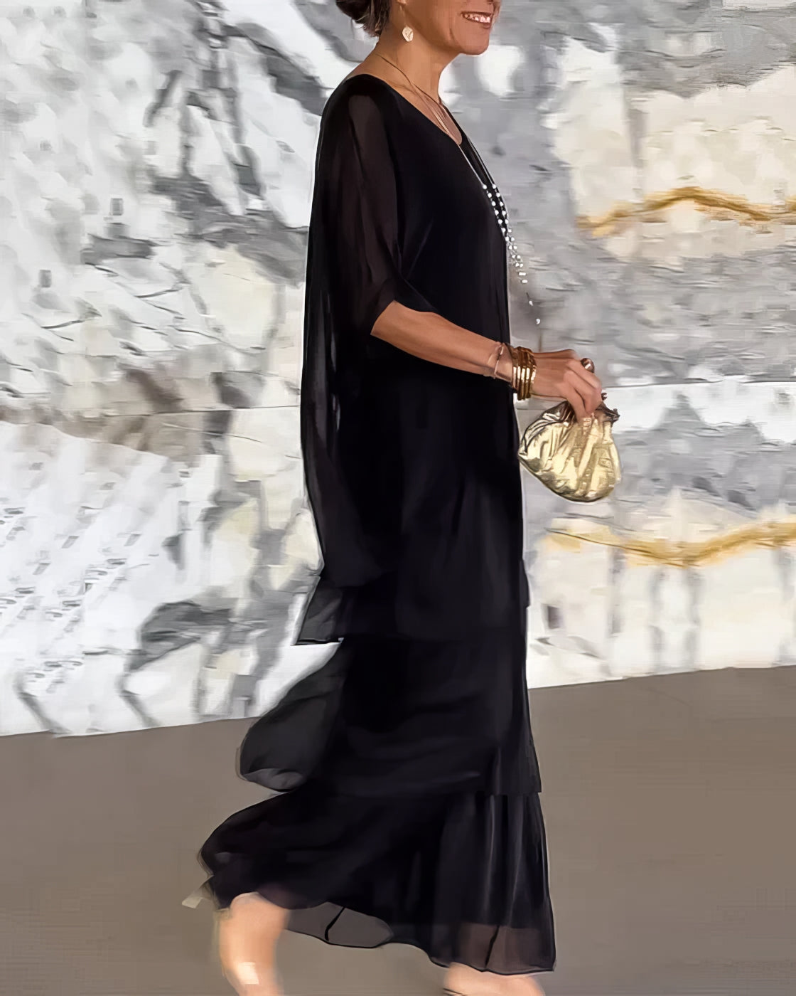 De Paris™ | Élégance Chloé – Robe artistique à coupe ample