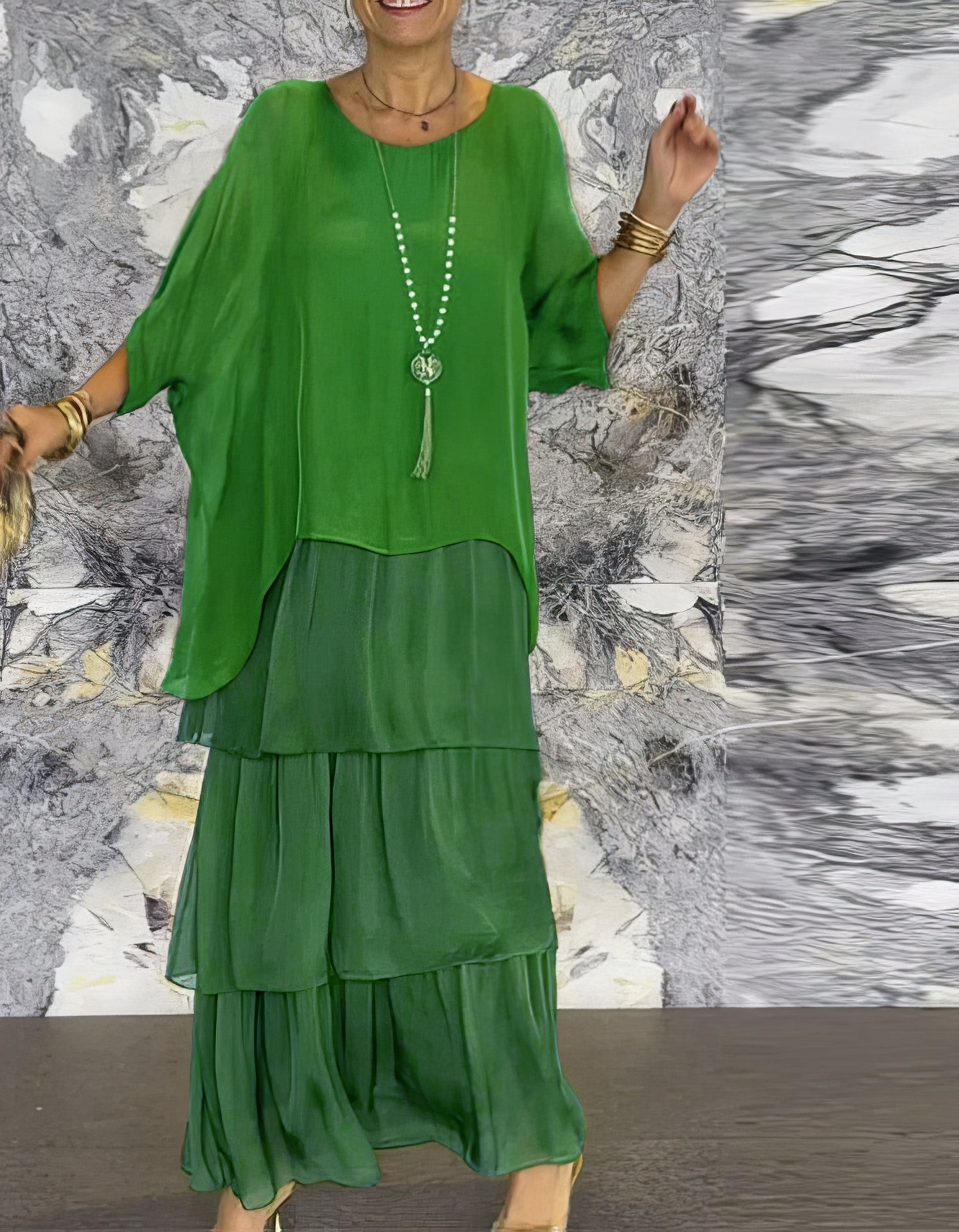 De Paris™ | Élégance Chloé – Robe artistique à coupe ample