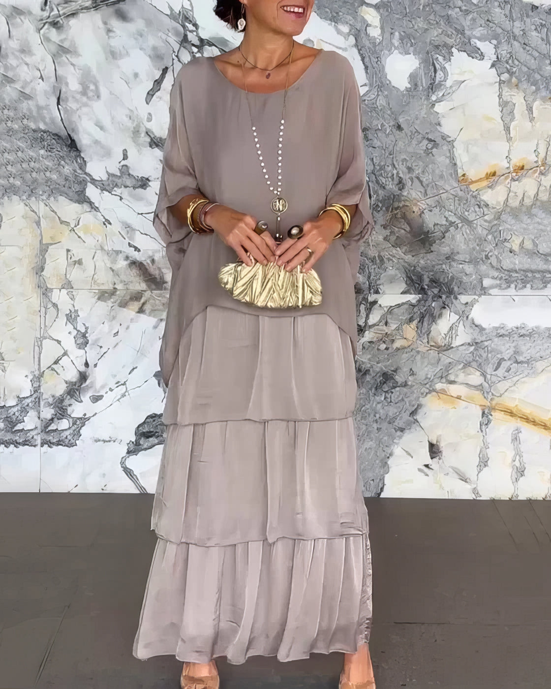 De Paris™ | Élégance Chloé – Robe artistique à coupe ample